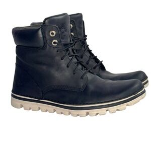 Timberland Brookton 6-Inch Boots Women 8 Black EUC‎ Leather A1KN7